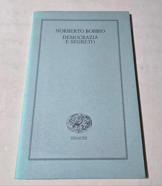 Democrazia e segreto - Norberto Bobbio - copertina
