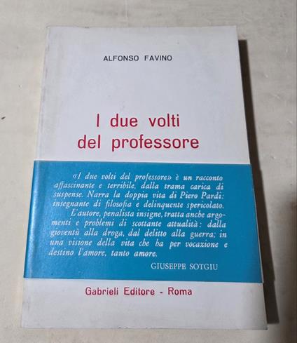 I due volti del professore - Alfonso Favino - copertina