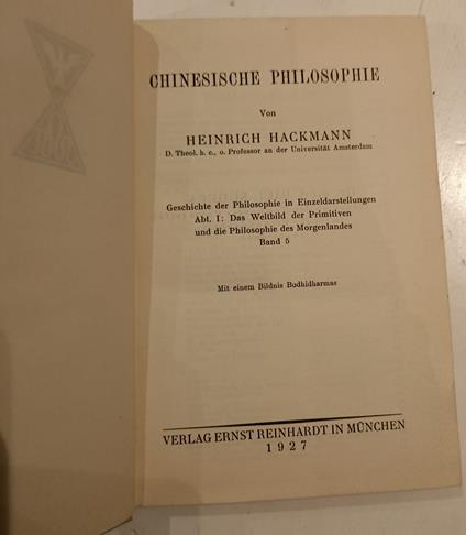 Chinesische philosophie - copertina