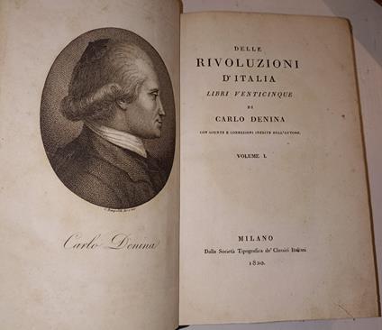Delle rivoluzioni d'Italia - Carlo Denina - copertina