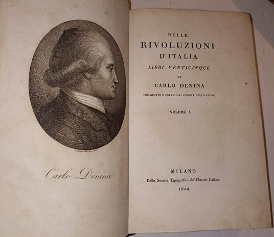 Delle rivoluzioni d'Italia - Carlo Denina - copertina