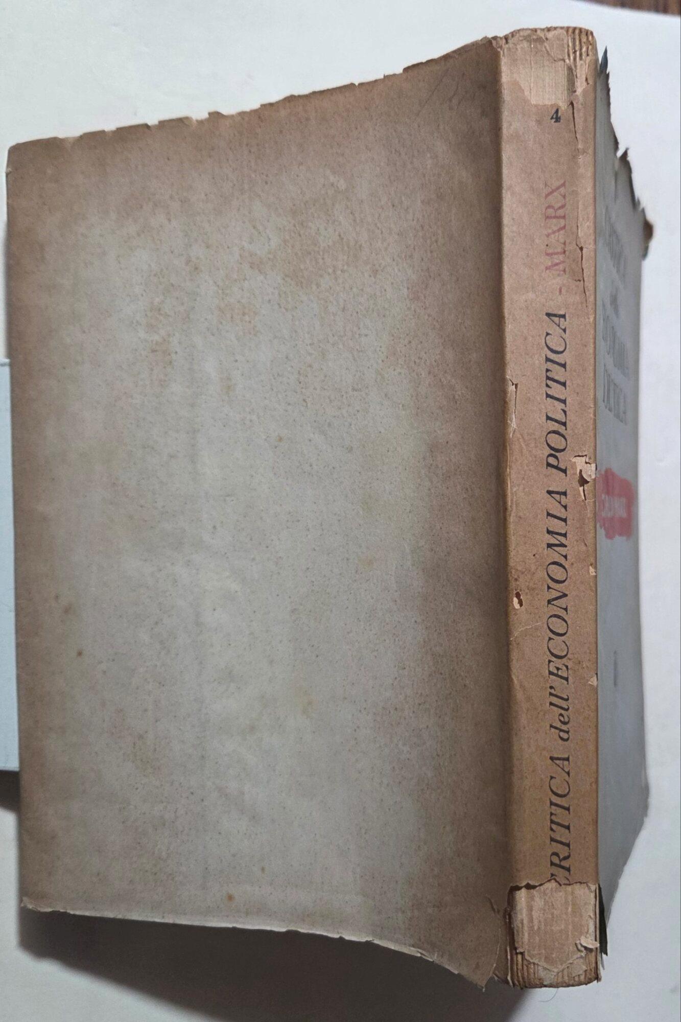 Critica della economia politica