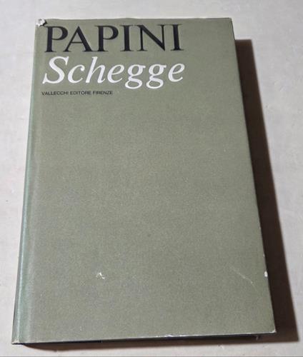 Schegge - Giovanni Papini - copertina