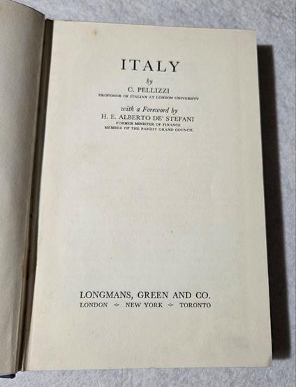 Italy - copertina