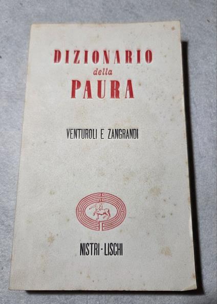 Dizionario della paura - copertina
