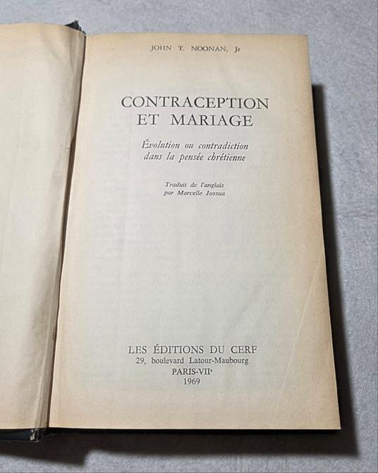 Contraception et mariage - Evolution ou contradiction dans la pensee chretienne - copertina