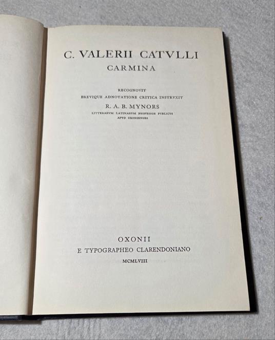 Carmina - G. Valerio Catullo - copertina