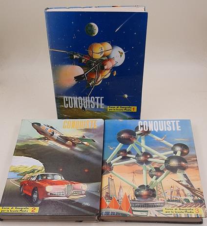 Conquiste - Corso di Geografia per la Scuola Media - 3 Voll - copertina