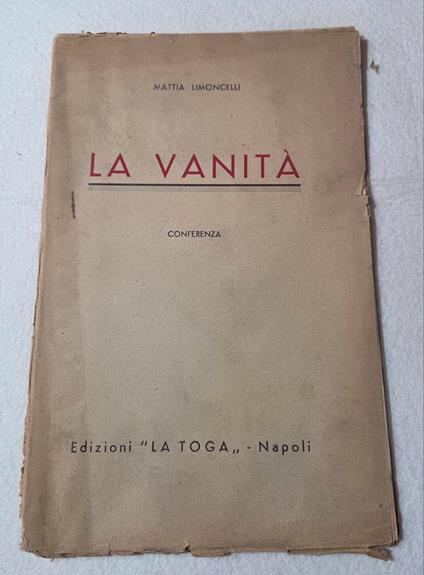 La vanita' - Mattia Limoncelli - copertina