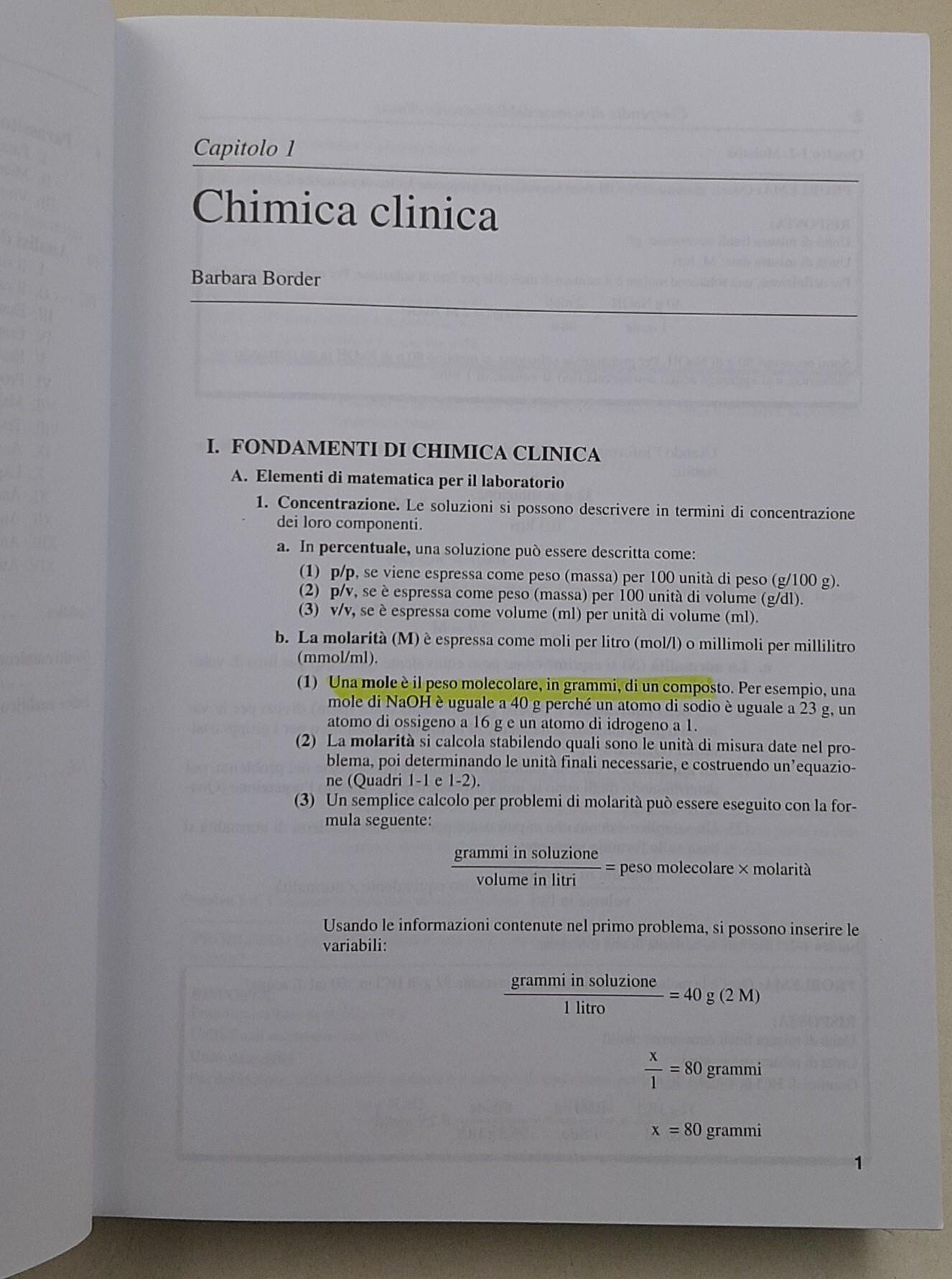 Compendio si scienze del laboratorio clinico