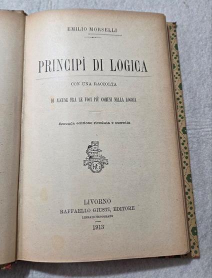 Principi di logica - copertina