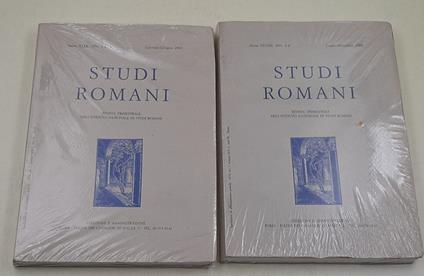 Studi Romani - Anno XLVIII nn. 1-2/3-4 - 2 Voll.- completo 2000 - copertina