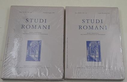Studi Romani - Anno XLVII nn. 1-2/3-4 - 2 Voll.- completo 1999 - copertina