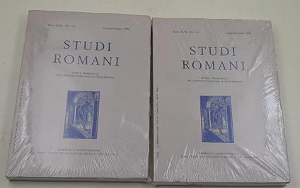 Studi Romani - Anno XLVI nn. 1-2/3-4 - 2 Voll.- completo 1998 - copertina