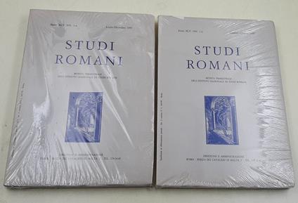 Studi Romani - Anno XLV - 1-2/3-4 - 2 Voll.- completo 1997 - copertina
