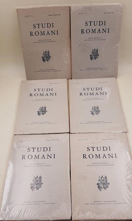 Studi Romani - Anno VII - nn. 1-2-3-4-5-6 - 6 Voll - copertina