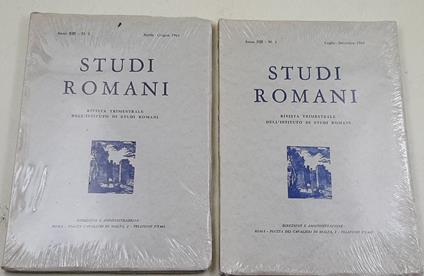 Studi Romani - Anno XIII, nn. 2- 3 - 2 Voll - copertina