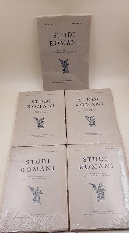 Studi Romani - Anno II n' 2-3-4-5-6 5 Voll.- completo 1954 - copertina