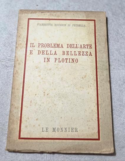 Il problema dell'Arte e della bellezza in Plotino - copertina