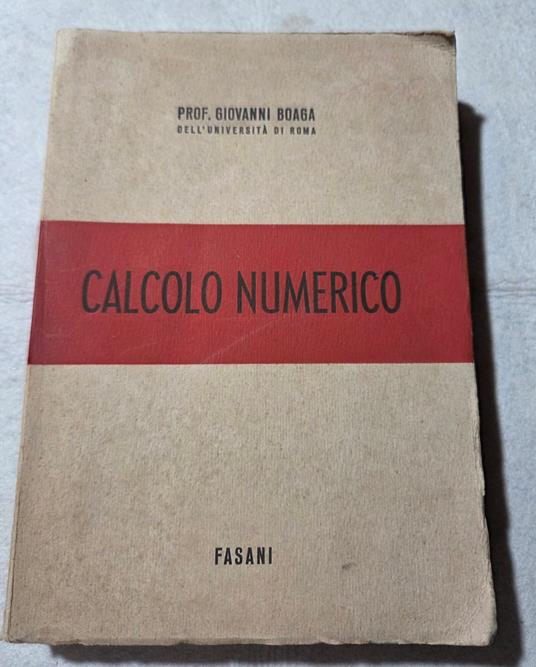 Calcolo numerico - copertina