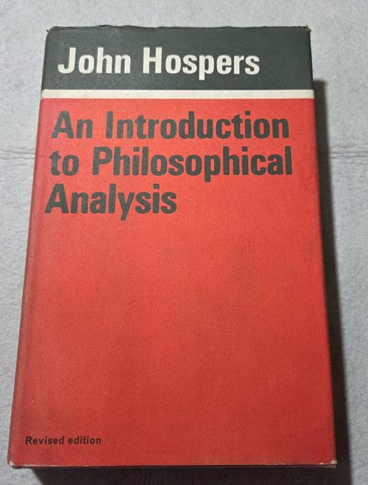 An introduction to Philosophical Analysis - copertina