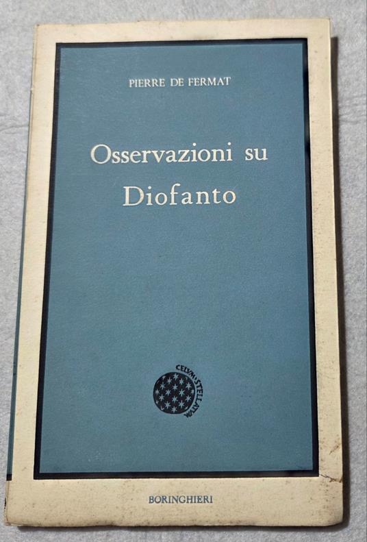 Osservazioni su Diofanto - copertina