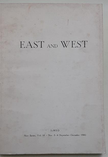 East and West - 16 - copertina