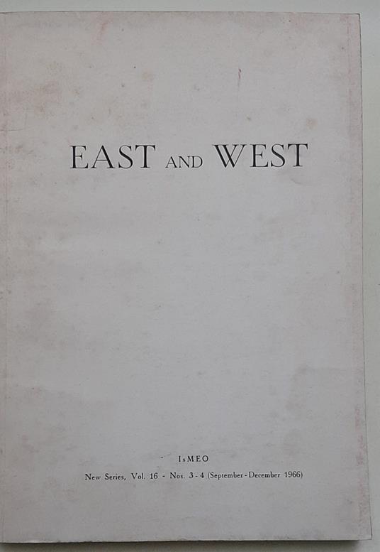East and West - 16 - copertina
