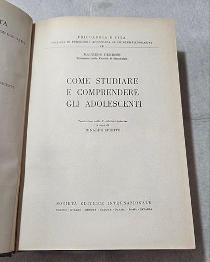 Come studiare e comprendere gli adolescenti - copertina