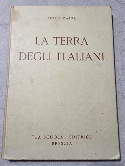 La terra degli italiani - copertina