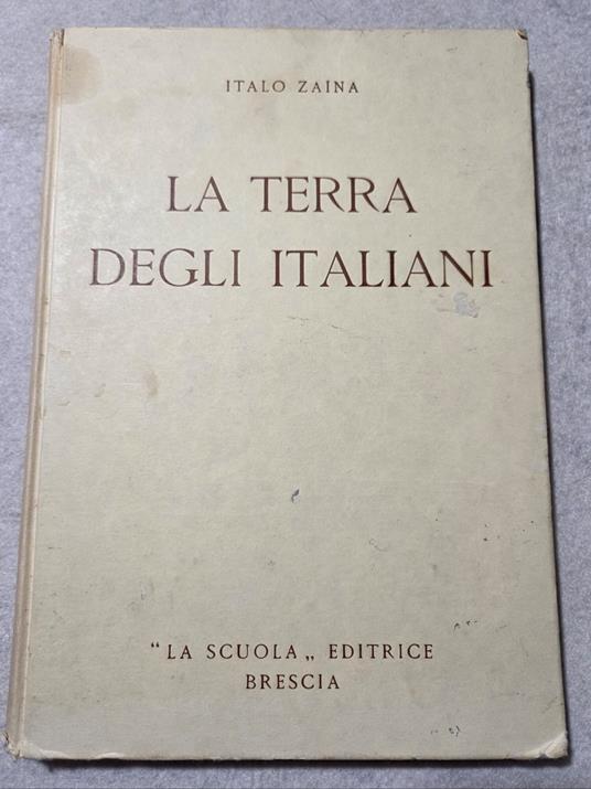 La terra degli italiani - copertina