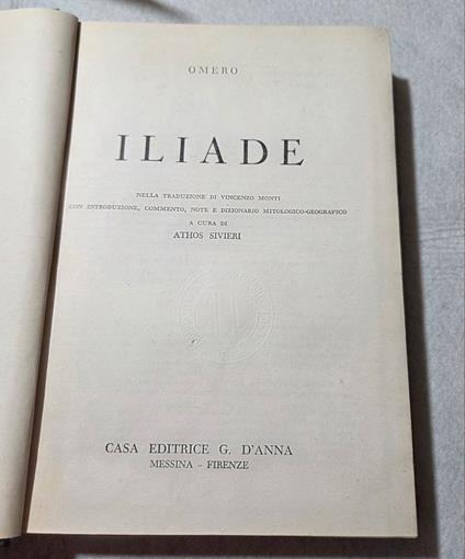 Iliade - copertina