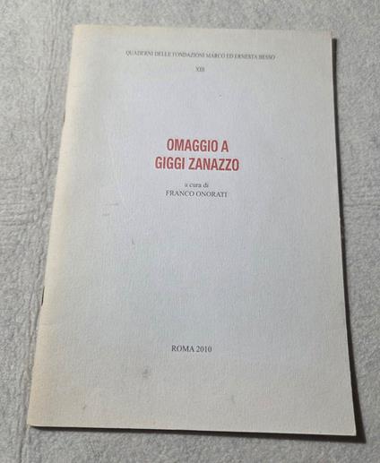 Omaggio a Gigi Zanazzo - copertina