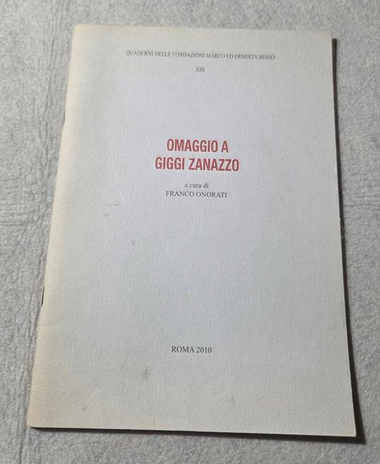 Omaggio a Gigi Zanazzo - copertina