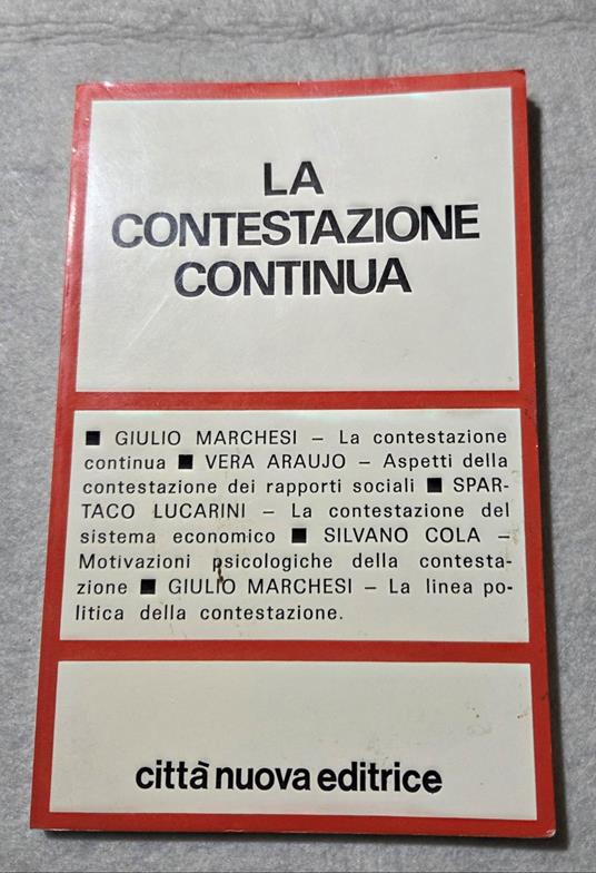 La contestazione continua - copertina
