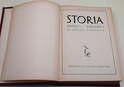 Storia- Anno I - volume I - copertina
