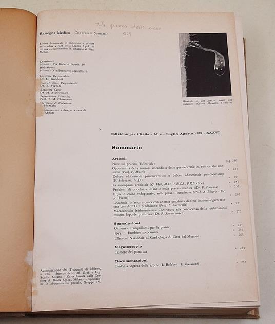 Rassegna Medica - copertina