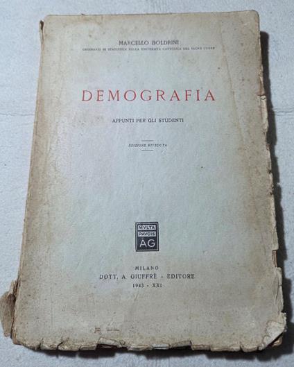 Demografia - copertina