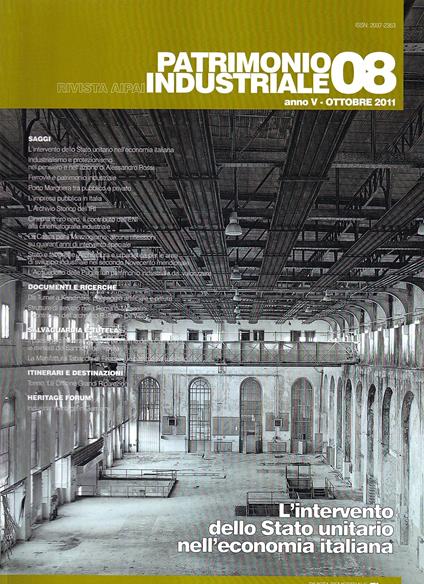 Patrimonio Industriale 08 - Anno V, ottobre 2011 - copertina