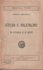 Studi e ricerche di storia e d'arte