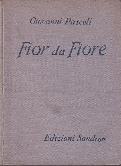 Fior da fiore - Giovanni Pascoli - copertina