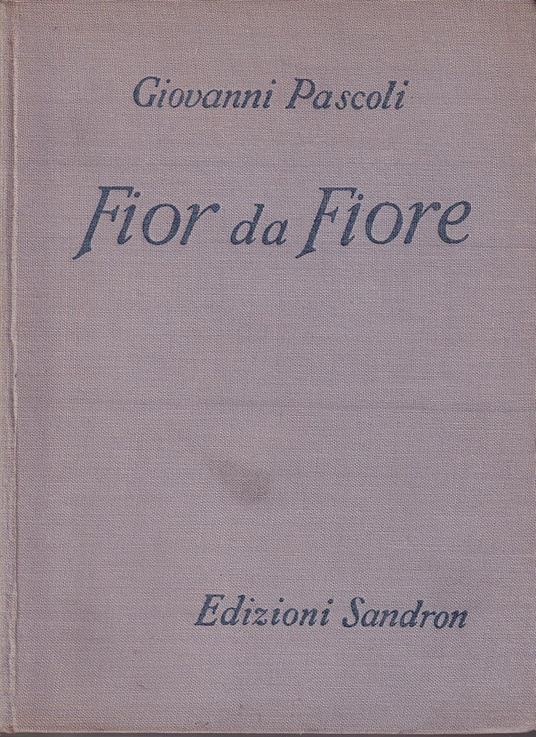 Fior da fiore - Giovanni Pascoli - copertina
