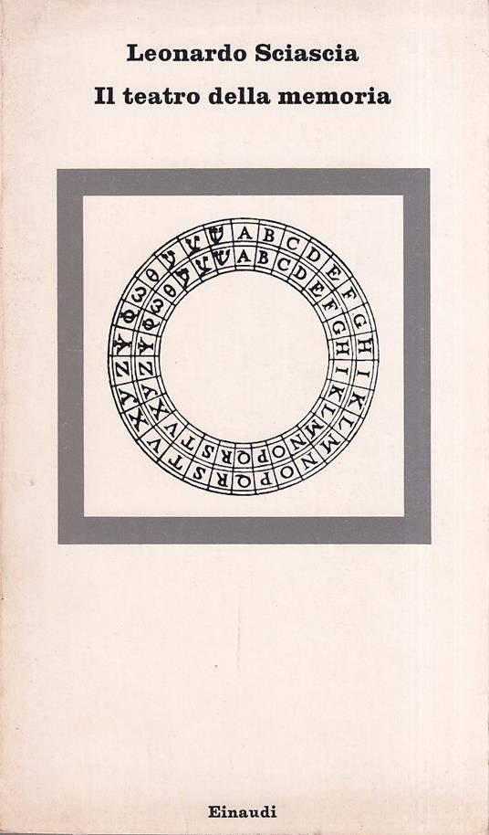 Il teatro della memoria - Leonardo Sciascia - copertina