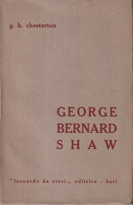George Bernard Shaw - Gilbert K. Chesterton - copertina