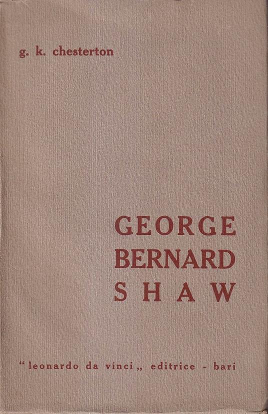 George Bernard Shaw - Gilbert K. Chesterton - copertina