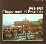 1981-1985. Cinque anni di Provincia