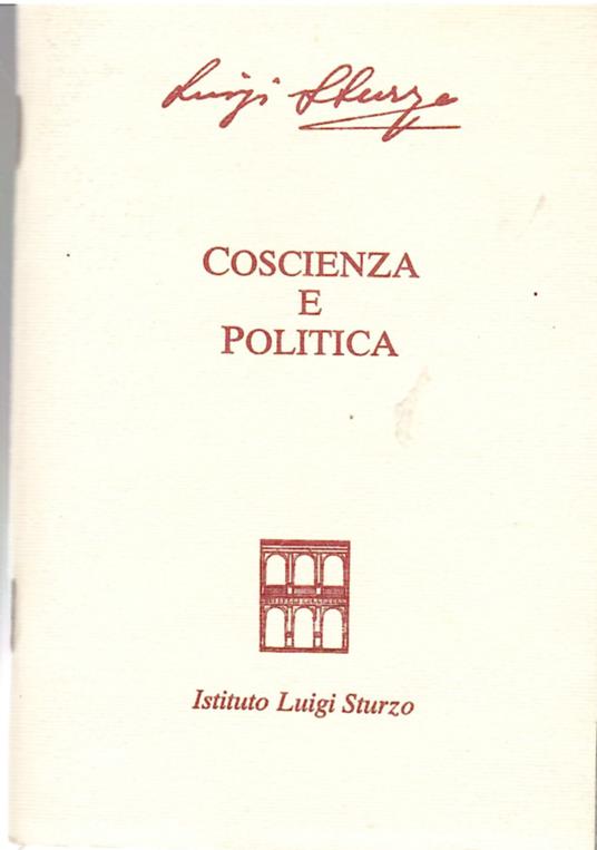 Coscienza e Politica - Luigi Sturzo - copertina