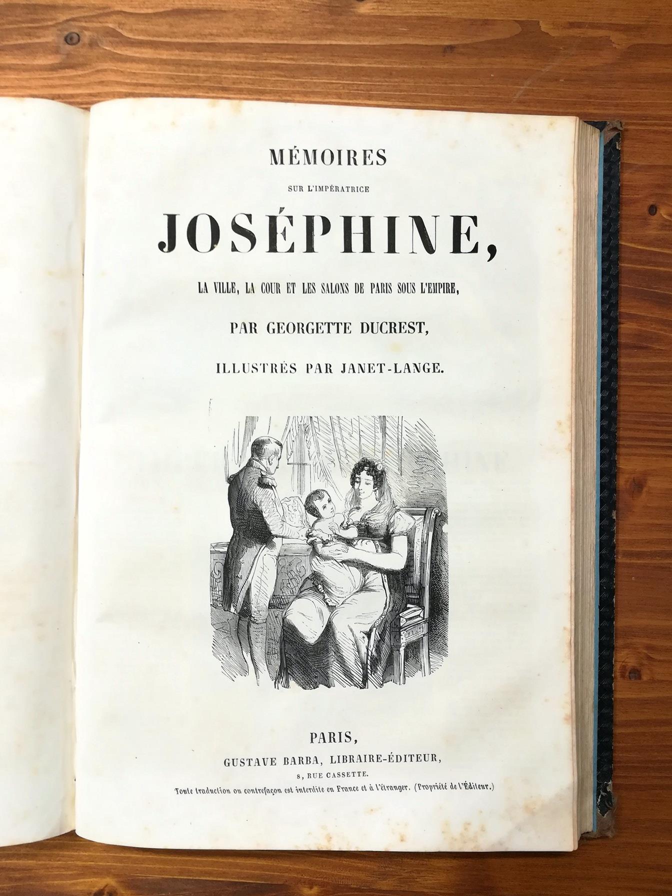 Mémoires de M.me de Genlis - Mémoires contemporains - Mémoires sur l'Impératrice Joséphine (3 voll. in tomo unico)