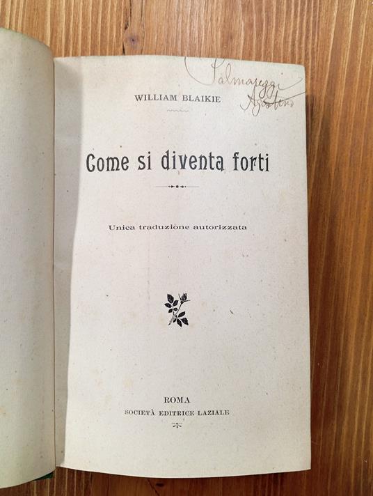 Come si diventa forti - William Blaikie - copertina