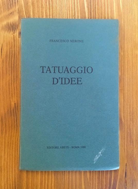 Tatuaggio d'idee - Francesco Nerone - copertina